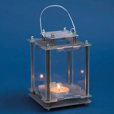 OPITEC Metall-Laterne Mit Acrylglasscheiben – Bild 3