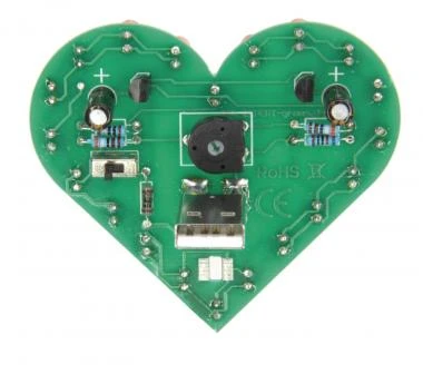 Lötbausatz Herz Mit USB-Anschluss – Bild 4