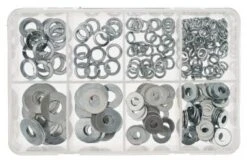 Unterlegscheiben/Federring-Sortiment, 250-teilig