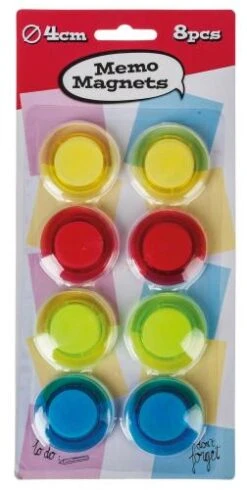 Haftmagnete Farbig, Ca. 40 X 7 Mm, 8er-Set