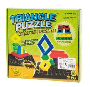 Triangle Puzzle Mit Grundplatte, 24-teilig – Bild 2