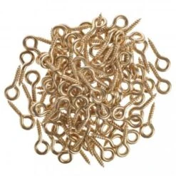 Ringschrauben Vermessingt (12 Mm), 100 Stück