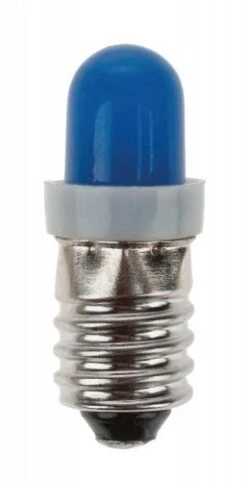 Blink-LEDs, 10 Stück Blau, E10 8 Mm, 6200 Mcd