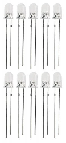LEDs Superhell, 50 Stück Weiß (5 Mm)