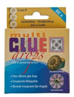 Klebepunkte, 80 Stück Transparent (8 Mm)