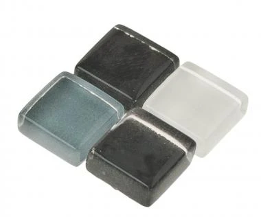 Mosaik Softglas, 200 G Grau-mix (10 X 10 Mm) – Bild 2