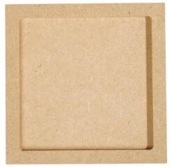 Holz Rahmen Untersetzer, 2-tlg. Quadrat