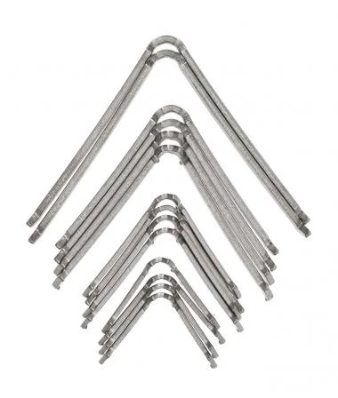 Dreifüße, 14 Stück (4x25, 4x35, 4x50, 2x65 Mm)