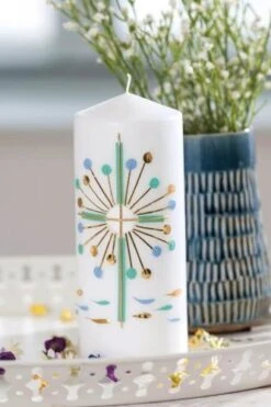 Wachsrundstreifen, 12 Stück Gold(2 X 200 Mm)