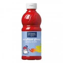 Acrylfarbe Glänzend Glossy, 500 Ml Leuchtendrot