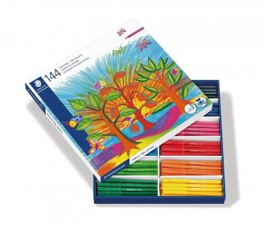STAEDTLER Fasermaler, 144er-Set In 12 Farben