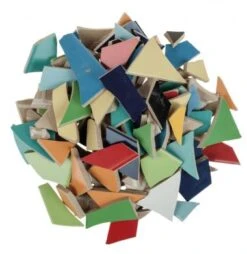 Mosaik Fliesen-Scherben, 1,7 Kg Bunt-mix