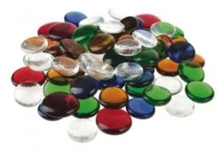 Glas-Nuggets, 1000 G Farbig Sortiert (25-35 Mm)