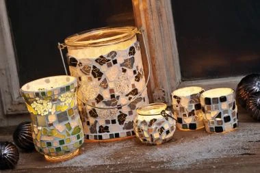 Mosaik Softglas, 200 G Grün-mix – Bild 3