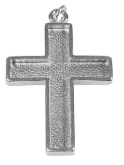 Anhänger Kreuz Mit Öse Und Metallring (42 X 27 Mm)