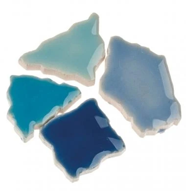 Scherben-Mosaik, 500 G Blau-mix (7 Mm) – Bild 2