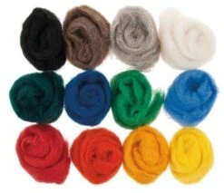 Schafschurwolle, 250 G In 12 Farben