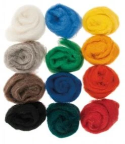 Schafschurwolle, 100 G In 12 Farben