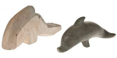 Speckstein Rohling Delphin – Bild 2