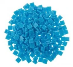 Mosaik-Glassteine, 300 Stück Himmelblau (10x10mm)