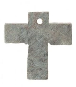Speckstein Schmuck-Kreuz Mit Loch, Farbe Unverb.