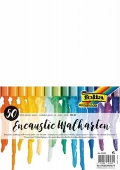 Encaustic-Malkarten, 50 Stück DIN A4