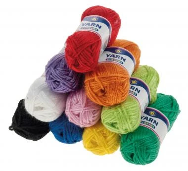 Wolle Mini - Sparset, 10 Knäuel A 10g (10 Farben)