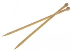 Stricknadeln Bambus, 1 Paar (12 X 400 Mm)