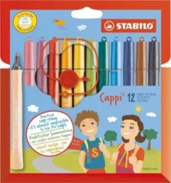 STABILO Cappi Filzstifte Mit Sammelring, 13-teilig