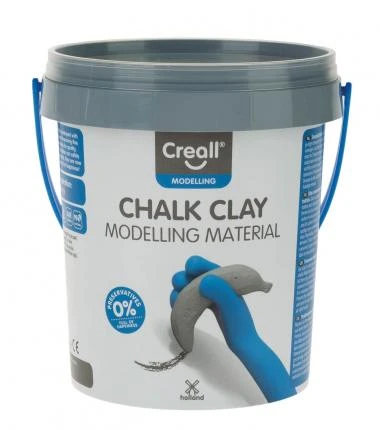Creall Chalk Clay, 6er-Set Knetkreide (750g Eimer)