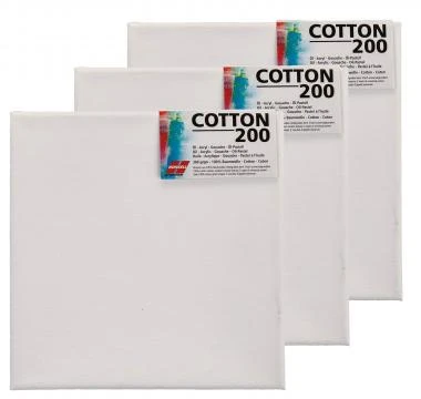 Keilrahmen Cotton 200 (40 X 40 Cm) 3 Stück