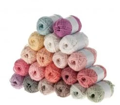 Ricorumi Baumwollgarn, 20 Knäuel Pastell 25g/57,5m