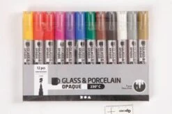 Glas- Und Porzellanmarker, 12er-Set
