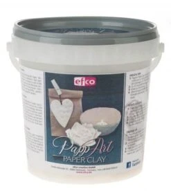 PappArt Paper Clay Modelliermasse, 900 G Weiß