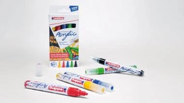 Edding 5100 Acrylmarker Medium, 5er-Set Basic – Bild 3
