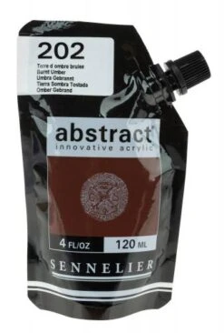 Abstract Original Acrylfarbe, 120ml Umbra Gebrannt
