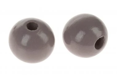 Makramee Holzperlen, 4 Stück Lila-dkl.grau (35mm) – Bild 2