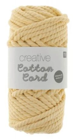 Creative Cotton Cord 130g/25m, Pastellgelb
