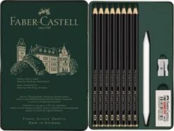 FABER-CASTELL Pitt Graphite Matt + Zubehör, 11-tlg