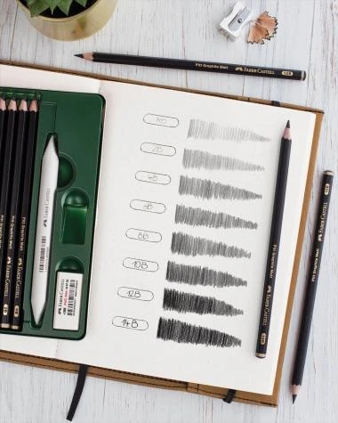 FABER-CASTELL Pitt Graphite Matt + Zubehör, 11-tlg – Bild 2