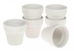 Mini-Blumentopf, 6 Stück Weiß (52 X 46 Cm)