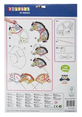 Bastelset Steckenpferde, 4er-Set – Bild 3