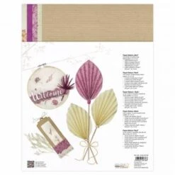 Naturpapiere, 11 Blatt Bud Magenta-mix