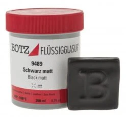 Flüssigglasur Botz, 200 Ml Schwarz Matt