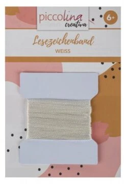 Lesezeichenband, 2,5 M Weiß (4,5 Mm)