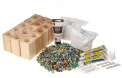 OPITEC Gruppenset-Mosaik Teelichthalter, 15 Stück