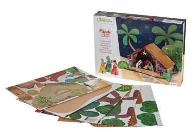 Puzzle Decor Box - 3D Weihnachtskrippe