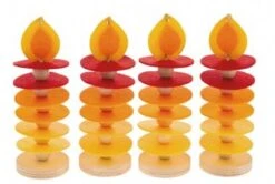 Bastelset Filzkerze, 4er-Set