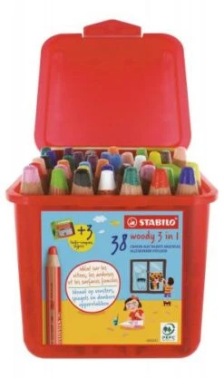 STABILO Woody 3in1 Multitalent-Stifte, 38er-Set