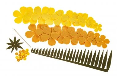 Filz-Bastelset Ananas, Gelb (ca. 23 Cm) – Bild 2